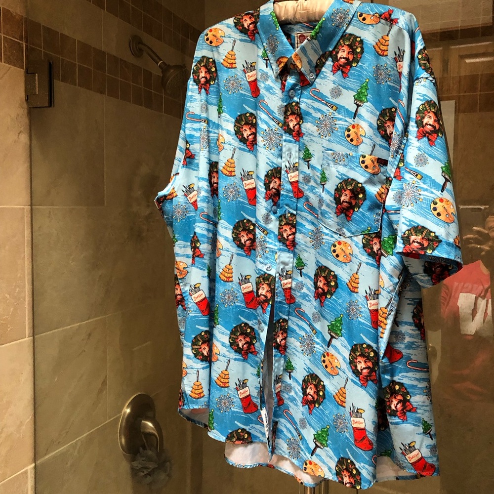 RSVLTS The Roosevelts 3xl Bob Rossi Christmas shirt wreaths pocket